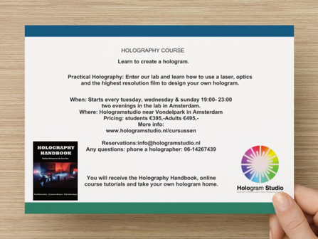 Course in Holography.