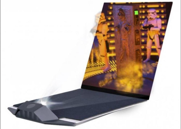 Star Wars 3D Hologram 'Han Solo'  (Full-parallax Hologram)