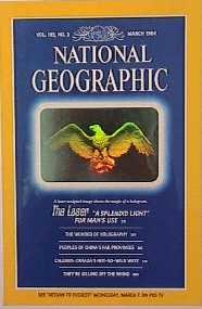 National Geographic Eagle Hologram Cover 1984 (1st hologram series)